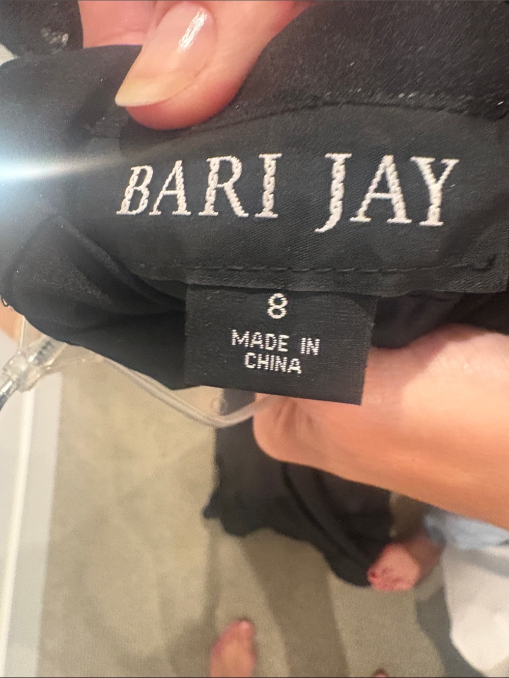 Bari Jay Black dress worn once
